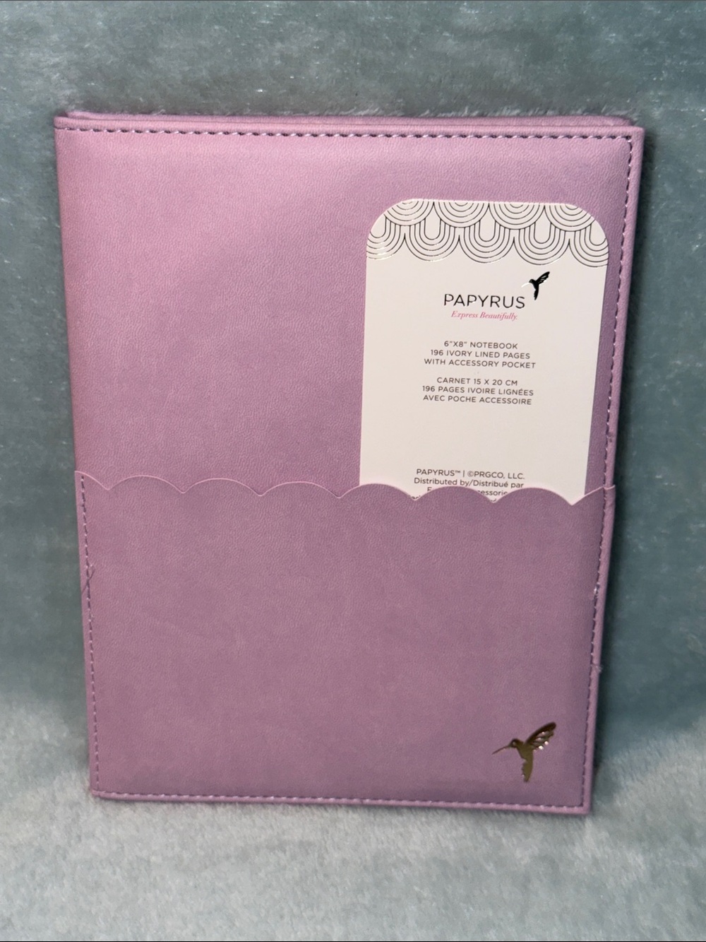 Papyrus Lavender Faux Leather 6”x8” Notebook - Picture 10 of 10